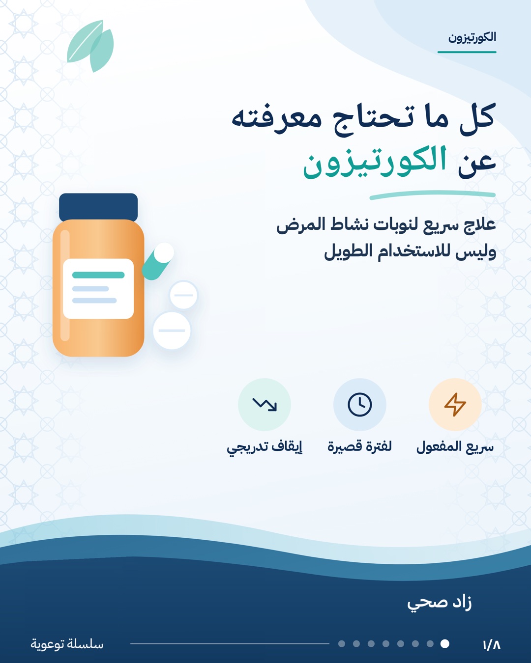 كل ما تحتاج معرفته عن الكورتيزون، الشريحة 1 من 8