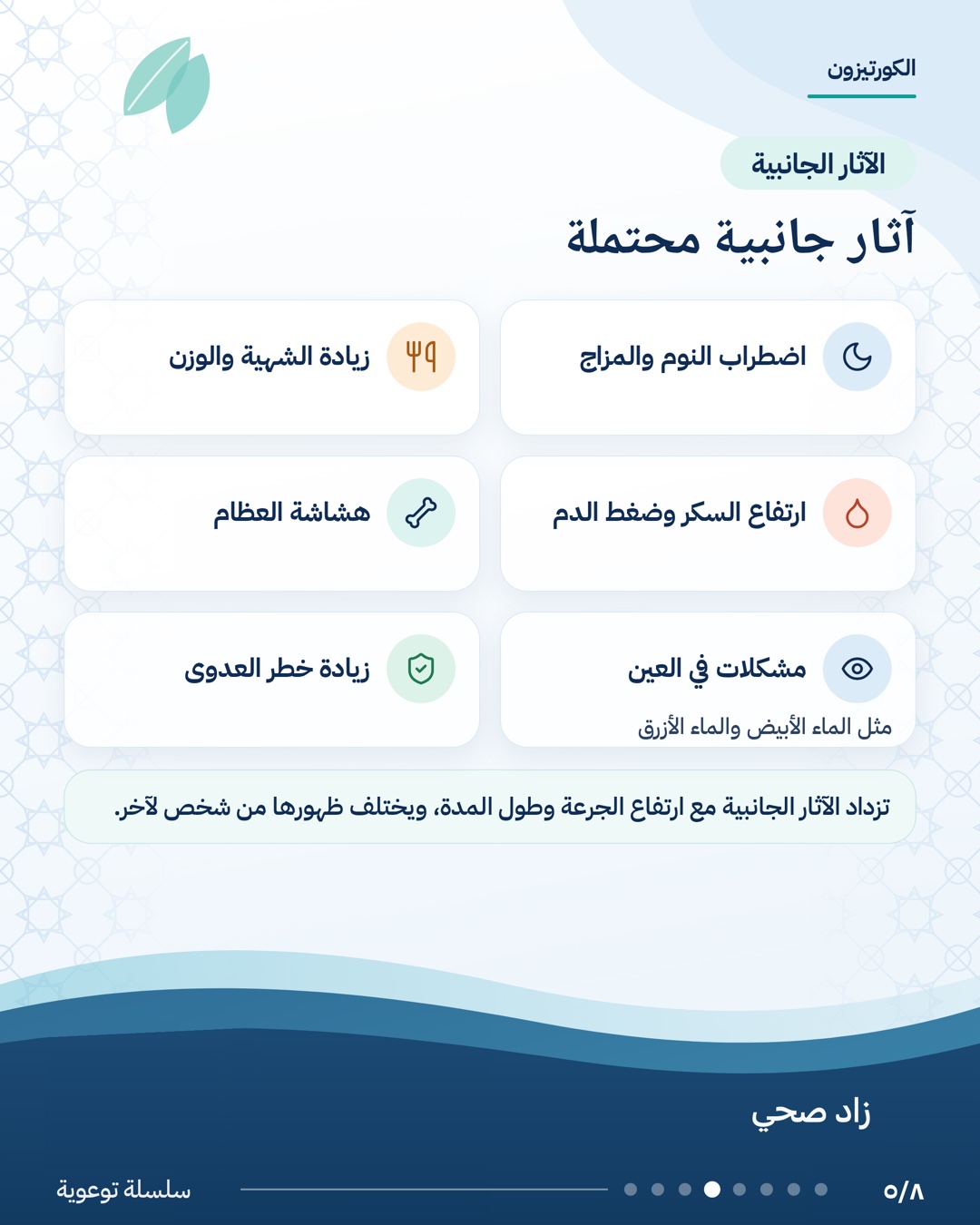 كل ما تحتاج معرفته عن الكورتيزون، الشريحة 5 من 8