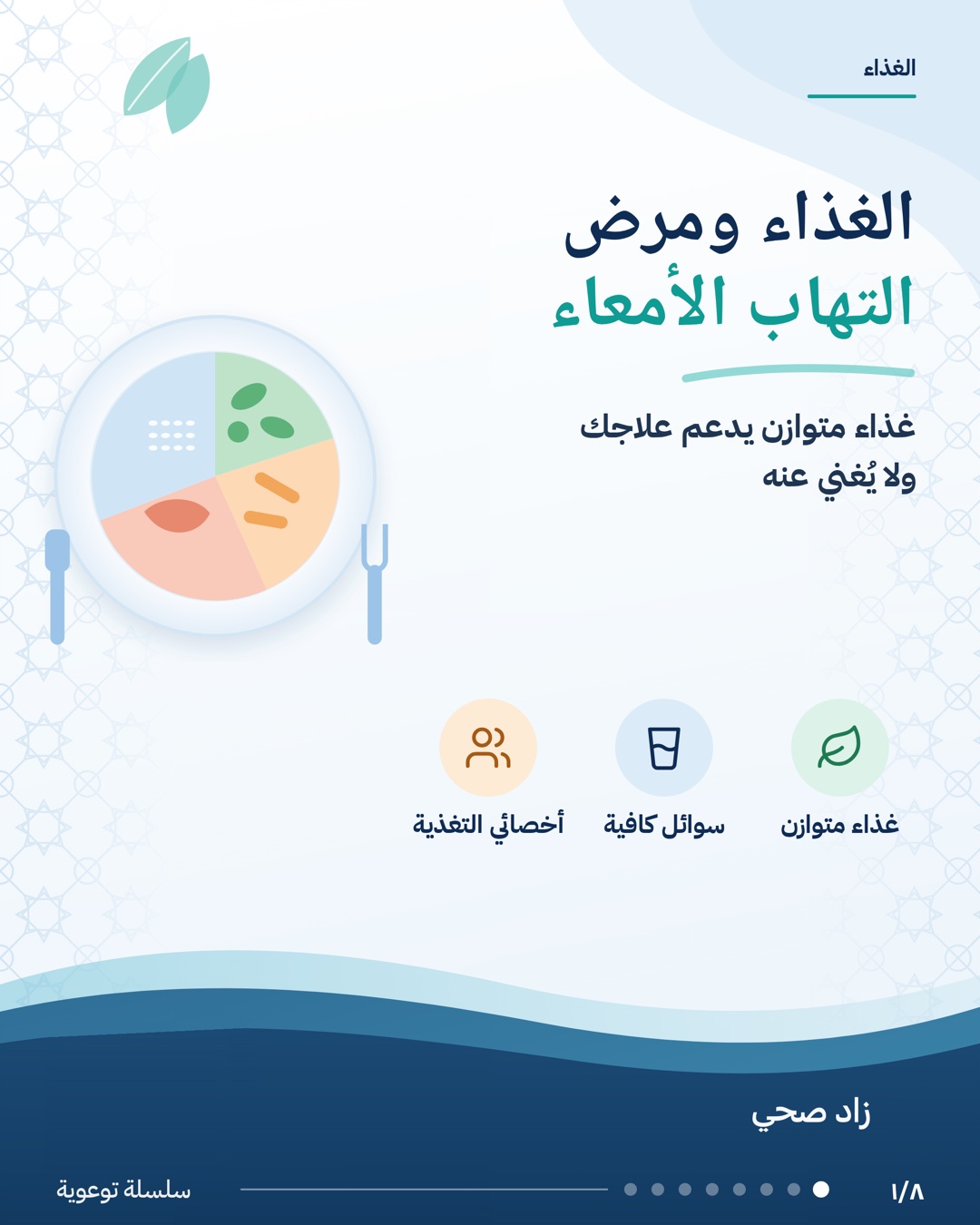 الغذاء ومرض التهاب الأمعاء، الشريحة 1 من 8