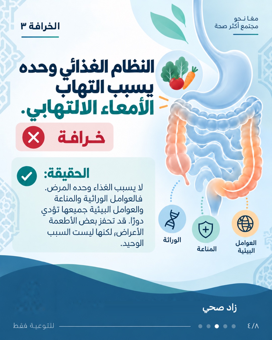 ٧ خرافات عن مرض التهاب الأمعاء، الشريحة 4 من 8